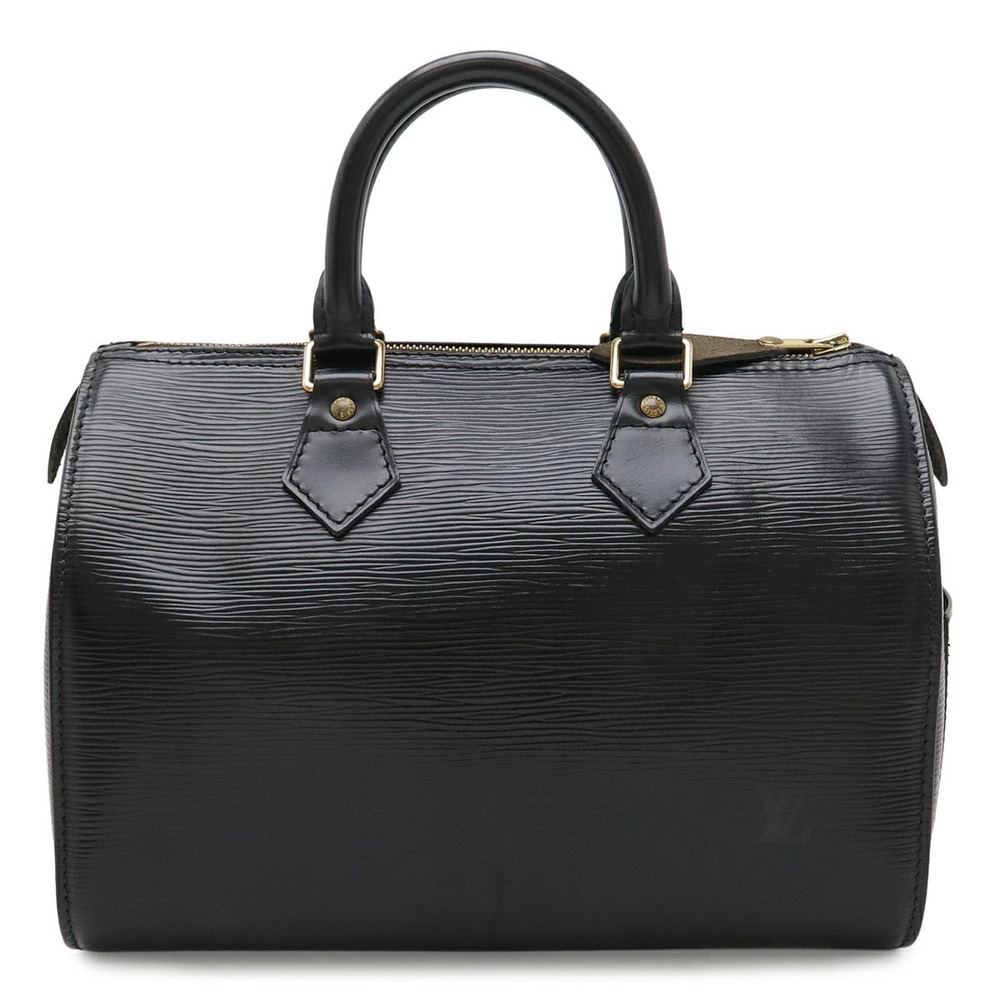 LOUIS VUITTON Epi Speedy Handbag Boston Bag Noir Black